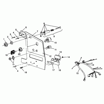 CONSOLE WIDETRAK LX 0982065 and EUROPEAN WIDETRAK LX E982065 (4943884388A014)