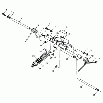 REAR TORQUE ARM WIDETRAK LX 0982065 and EUROPEAN WIDETRAK LX E982065 (4943884388B007)