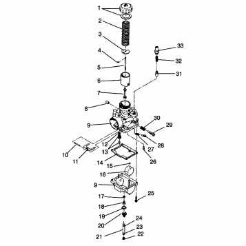 CARBURETOR WIDETRAK LX 0982065 and EUROPEAN WIDETRAK LX E982065 (4943884388C013)