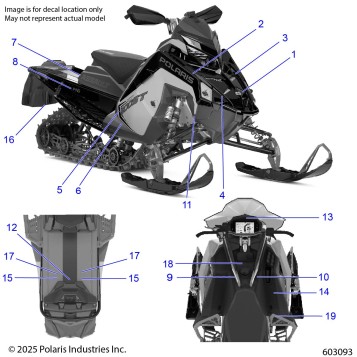 BODY, DECAL, BLACK PANEL W/BLUE DUSK TRIM - S26TLC8MS/TLR8MS (603092)