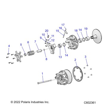 DRIVE TRAIN, CLUTCH, PRIMARY - S23TFM8MS (C602361)