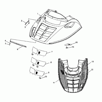 HOOD ASSEMBLY - 099LT3AS (4946704670a010)