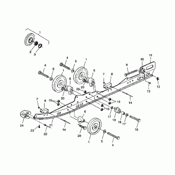 RAIL MOUNTING SUSPENSION - 099LT3AS (4946704670b006)