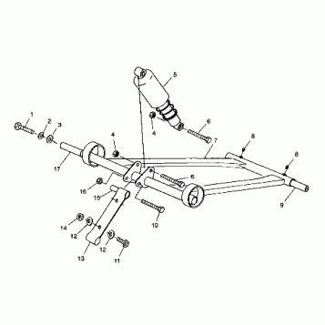 FRONT TORQUE ARM - 099LT3AS (4946704670b007)