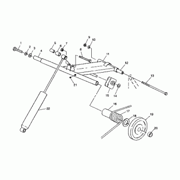 REAR TORQUE ARM - 099LT3AS (4946704670b008)