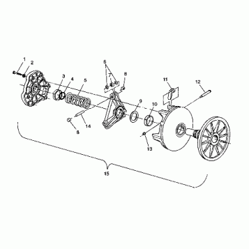 DRIVE CLUTCH - 099LT3AS (4946704670b009)