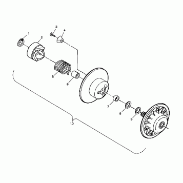 DRIVEN CLUTCH - 099LT3AS (4946704670b010)