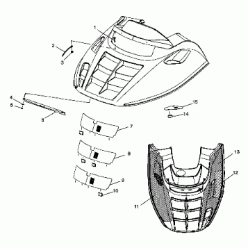 HOOD ASSEMBLY - 099LD3AS (4946734673a010)