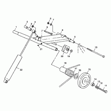 REAR TORQUE ARM - 099LD3AS (4946734673b010)