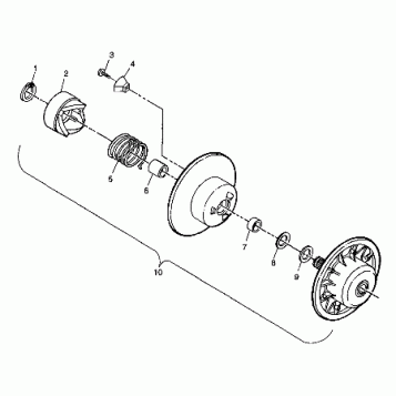 DRIVEN CLUTCH - 099LD3AS (4946734673b012)