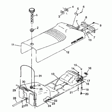 SEAT and GAS TANK - 099EB4BSA (4946834683a006)