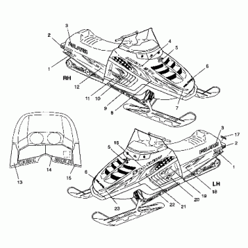 DECALS - WHITE HOOD - 099EB4BSA (4946834683a011)