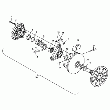 DRIVE CLUTCH - 099EB4BS(A) (4946834683c001)
