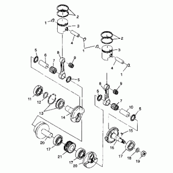 PISTON and CRANKSHAFT - 099EB4BS(A) (4946834683c007)