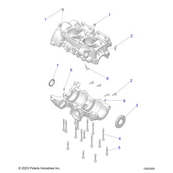 ENGINE, CRANKCASE - S26TLP6RS (C602509)