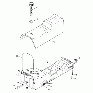 SEAT and GAS TANK - 099SU4DS (4948264826a007)