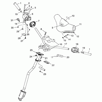 STEERING - HANDLEBAR - 099SU4DS (4948264826b004)