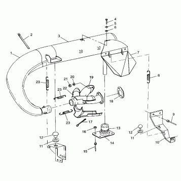 EXHAUST SYSTEM - 099SU4DS (4948264826b013)