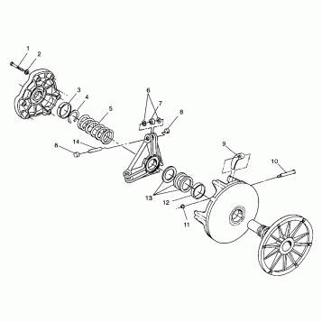 DRIVE CLUTCH - 099SU4DS (4948264826b014)