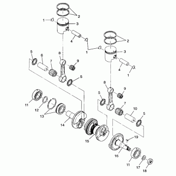 PISTON and CRANKSHAFT - 099SU4DS (4948264826c006)