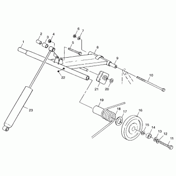 REAR TORQUE ARM - 099SB4DS (4948274827b010)