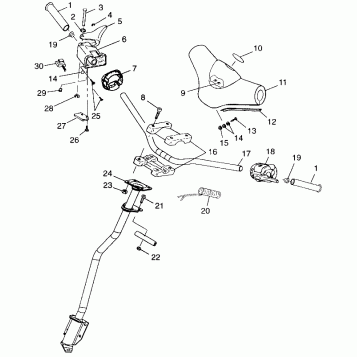 STEERING - HANDLEBAR - 099SP4AS (4948284828b004)