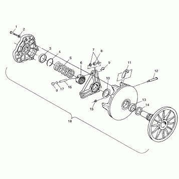 DRIVE CLUTCH - 099SP4AS (4948284828b012)