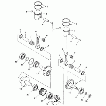 PISTON and CRANKSHAFT - 099SP4AS (4948284828c005)