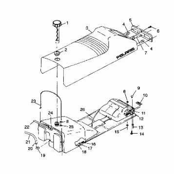 SEAT and GAS TANK - 099ER4BS (4948294829a007)