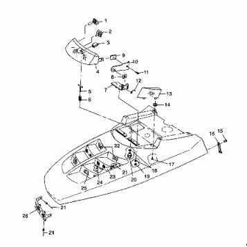 HOOD - HEADLIGHT - 099ER4BS (4948294829a012)