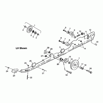 RAIL MOUNTING (SUSPENSION) - 099ER4BS (4948294829b012)