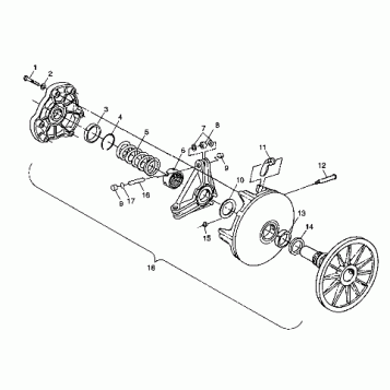 DRIVE CLUTCH - 099ER4BS (4948294829c001)