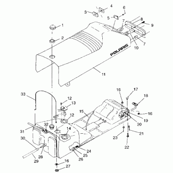 SEAT and GAS TANK - 099ED4BS (4948304830a006)