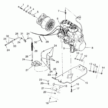 ENGINE MOUNTING - 099ED4BS (4948304830c001)