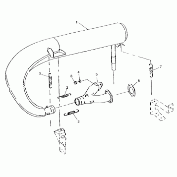 EXHAUST SYSTEM - 099ED4BS (4948304830c002)