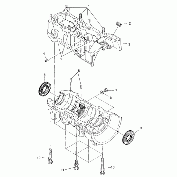 CRANKCASE - 099ED4BS (4948304830c005)