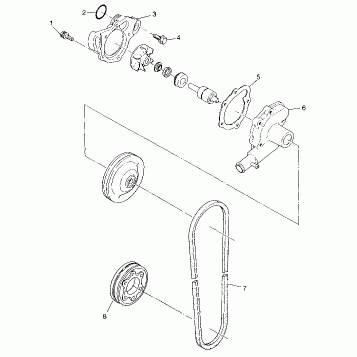 WATER PUMP - 099ED4BS (4948304830c008)