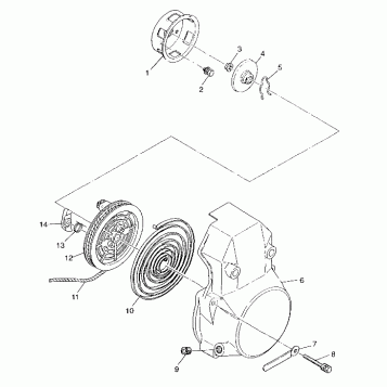 RECOIL STARTER - 099ED4BS (4948304830c013)