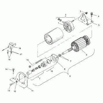 STARTING MOTOR - 099ED4BS (4948304830c014)