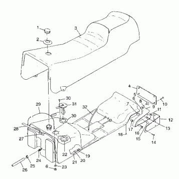SEAT and GAS TANK - 099ET4BS (4948314831a006)