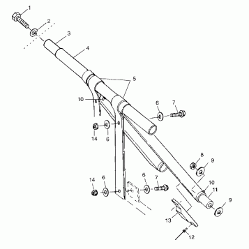 FRONT TORQUE ARM - 099ET4BS (4948314831b014)