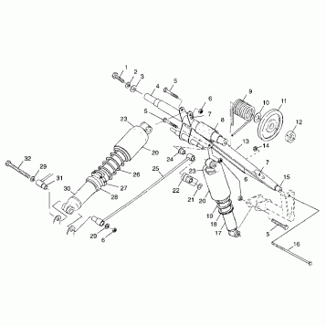 REAR TORQUE ARM - 099ET4BS (4948314831c001)