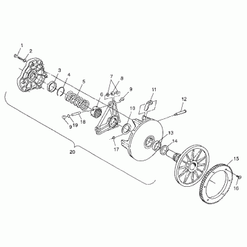 DRIVE CLUTCH - 099ET4BS (4948314831c002)