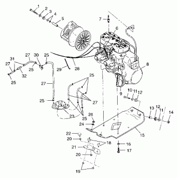 ENGINE MOUNTING - 099ET4BS (4948314831c004)