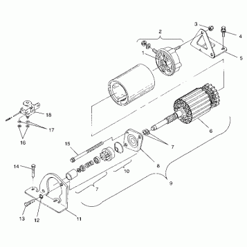 STARTING MOTOR - 099ET4BS (4948314831d004)