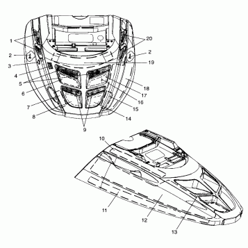 HOOD - FOAM/FOIL - 099SU4BS (4948324832a011)