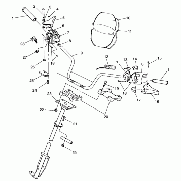 STEERING - HANDLEBAR - 099SU4BS (4948324832b006)