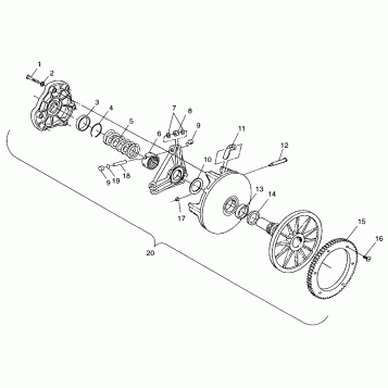 DRIVE CLUTCH - 099SU4BS (4948324832b013)