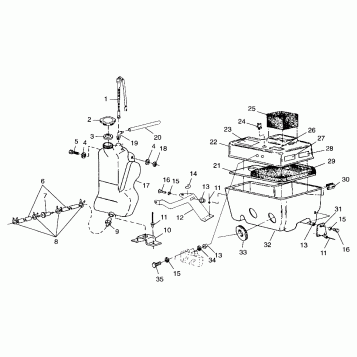OIL TANK / AIR BOX - 099SU4BS (4948324832c003)