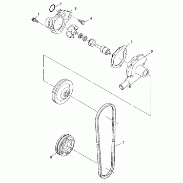 WATER PUMP - 099SU4BS (4948324832c010)